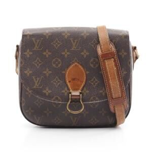 Louis Vuitton Saint Cloud Shoulder Bag Canvas Leather Monogram Brown